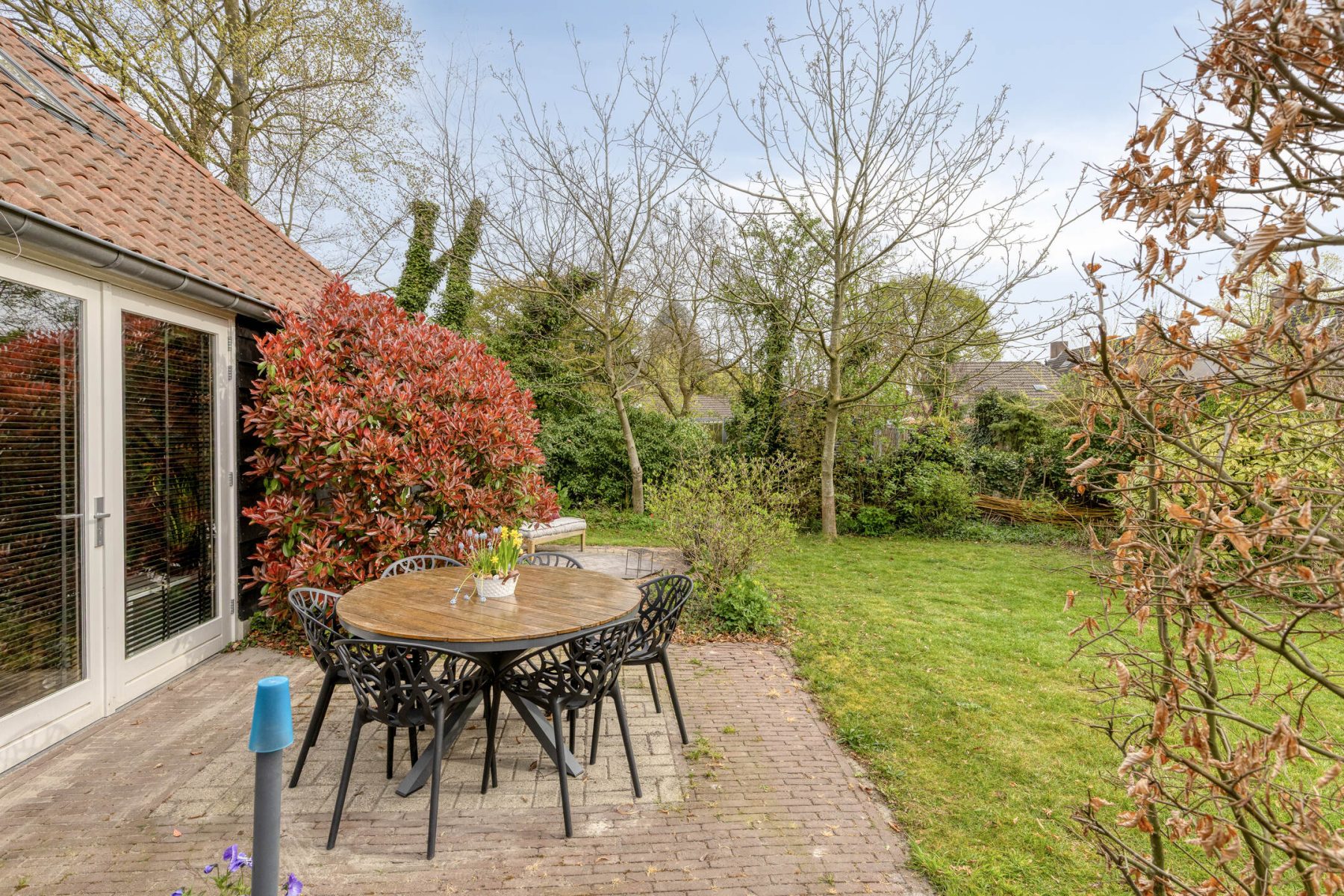 B&B Arbores achterzijde met terras