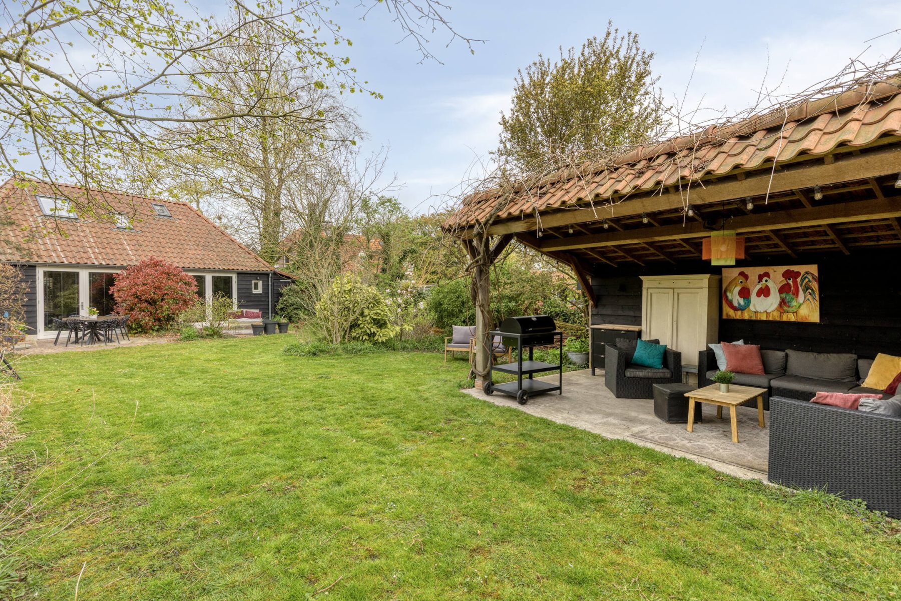 B&B Arbores tuin met overkapping